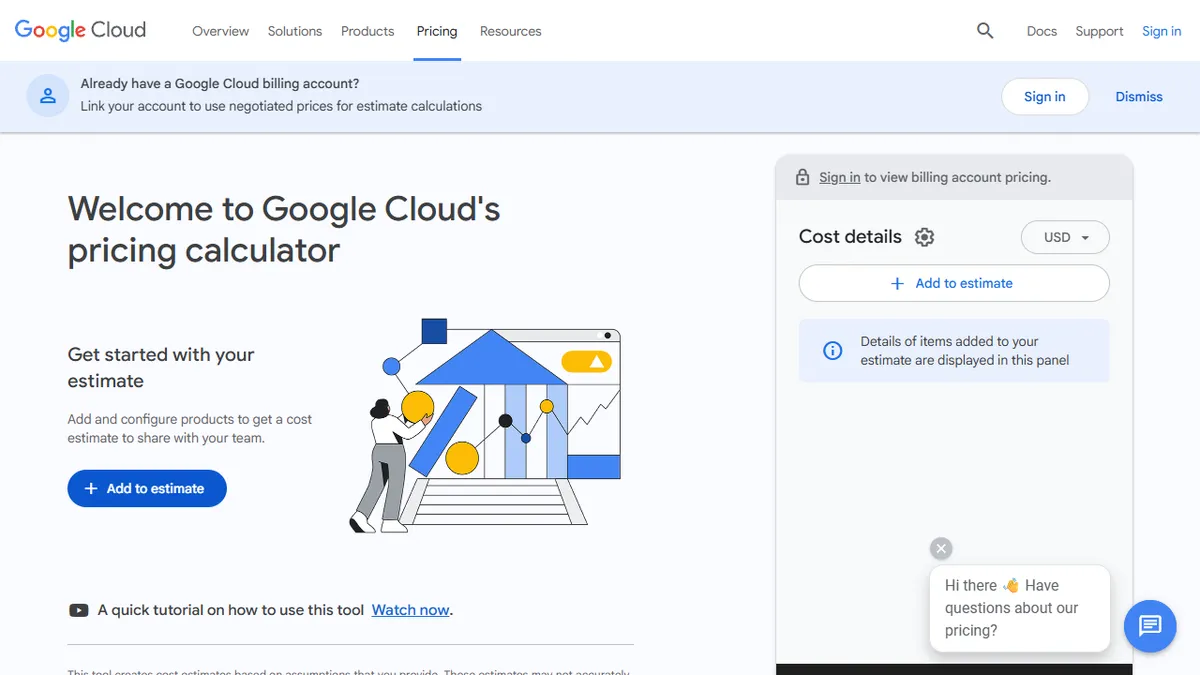 Google Cloud Pricing Calculator